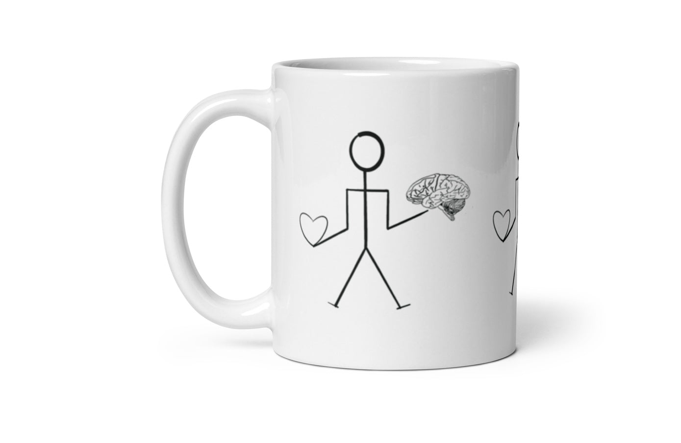 Heart & Brain - stick figure